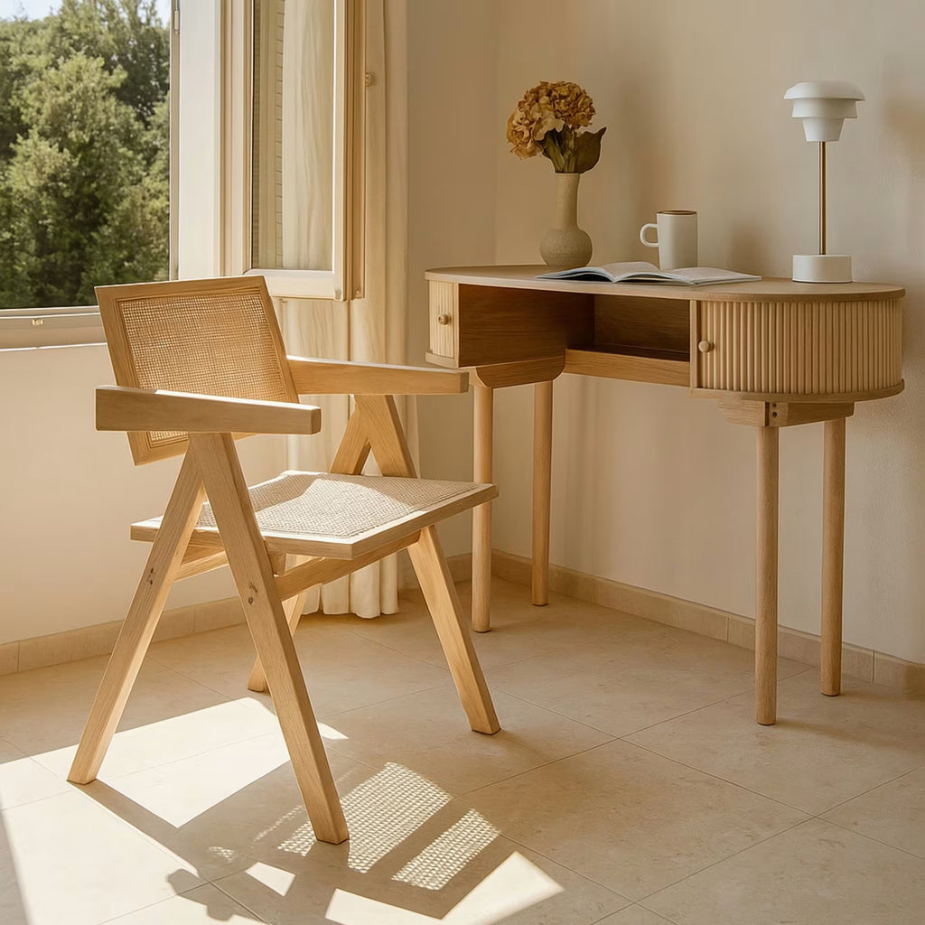 Hector - Bureau - Bois De Pin - Naturel