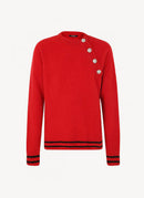 Balmain - Pull Cachemire - Rouge - Homme