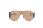 Luxury Eyewear – Sunglasses - Bottega Veneta, transparent sunglasses with brown lenses, front view