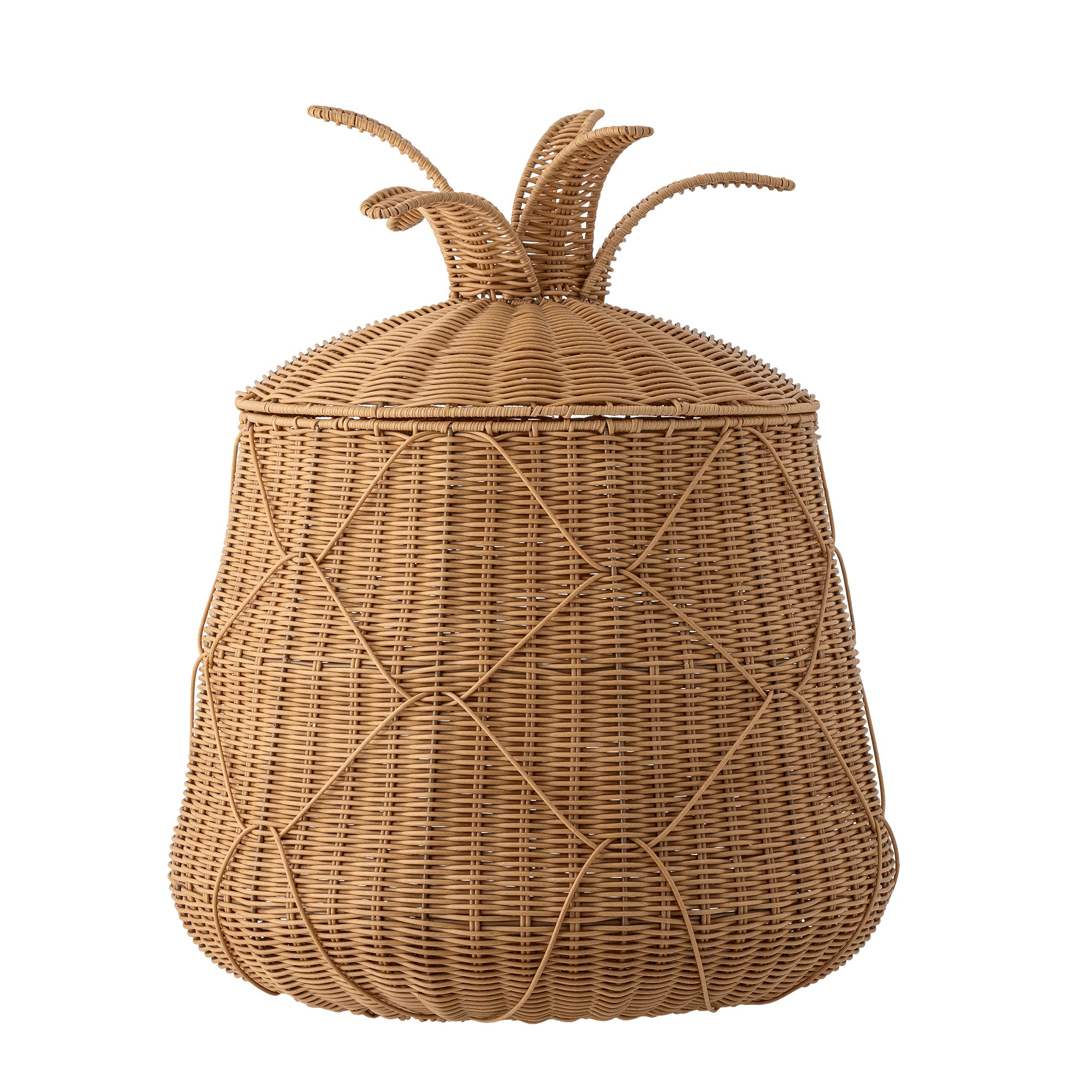 Anann - Basket with Lid - Natural - Polyrattan