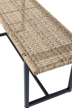 Adilly - Bench - Natural - Polyrattan