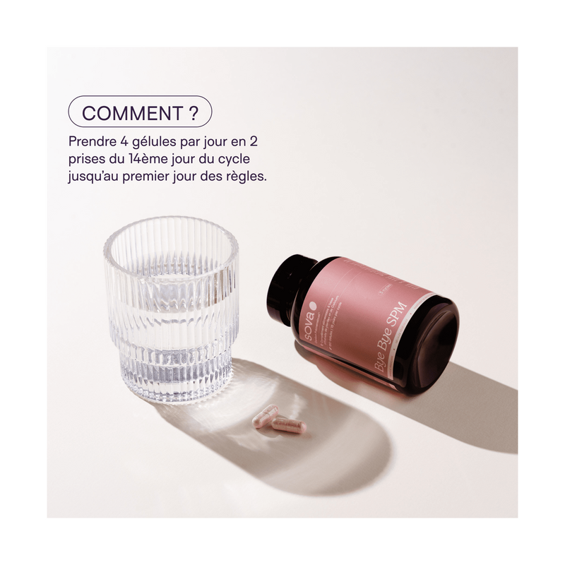 Bye Bye SPM - 4 gélules par jour à partir du 14ème jour du cycle