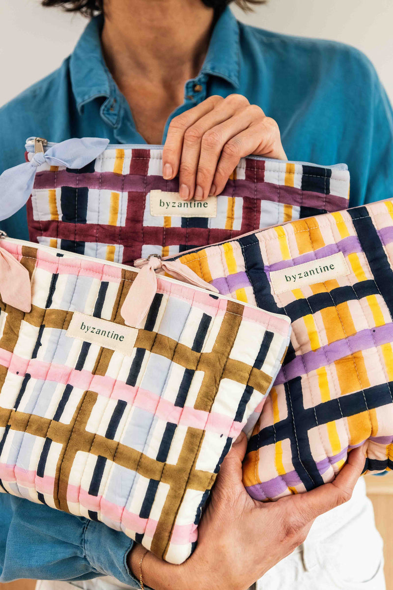 Trousse Beauté Checks - Multicolore