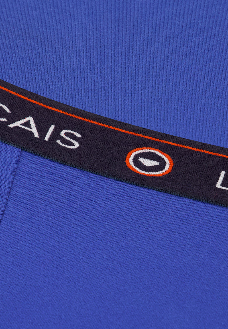 Boxer Long En Coton - Redoutable Long Bleu Eblouissant