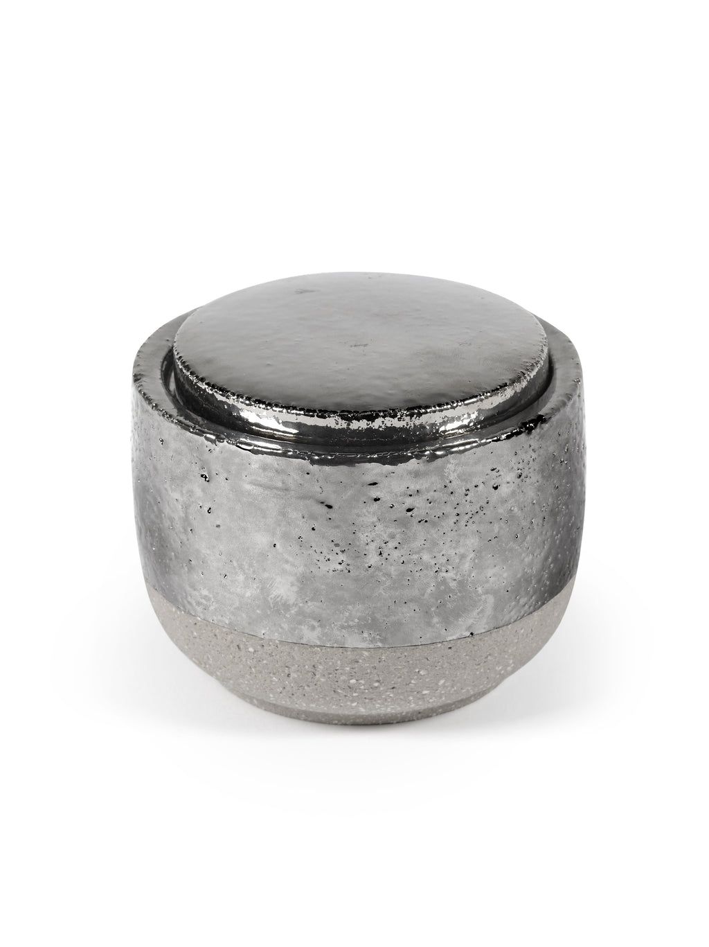 Candles Smoked Jasmine - Bougie D'ambiance - M - Cire De Soja Et Paraffine - Argent