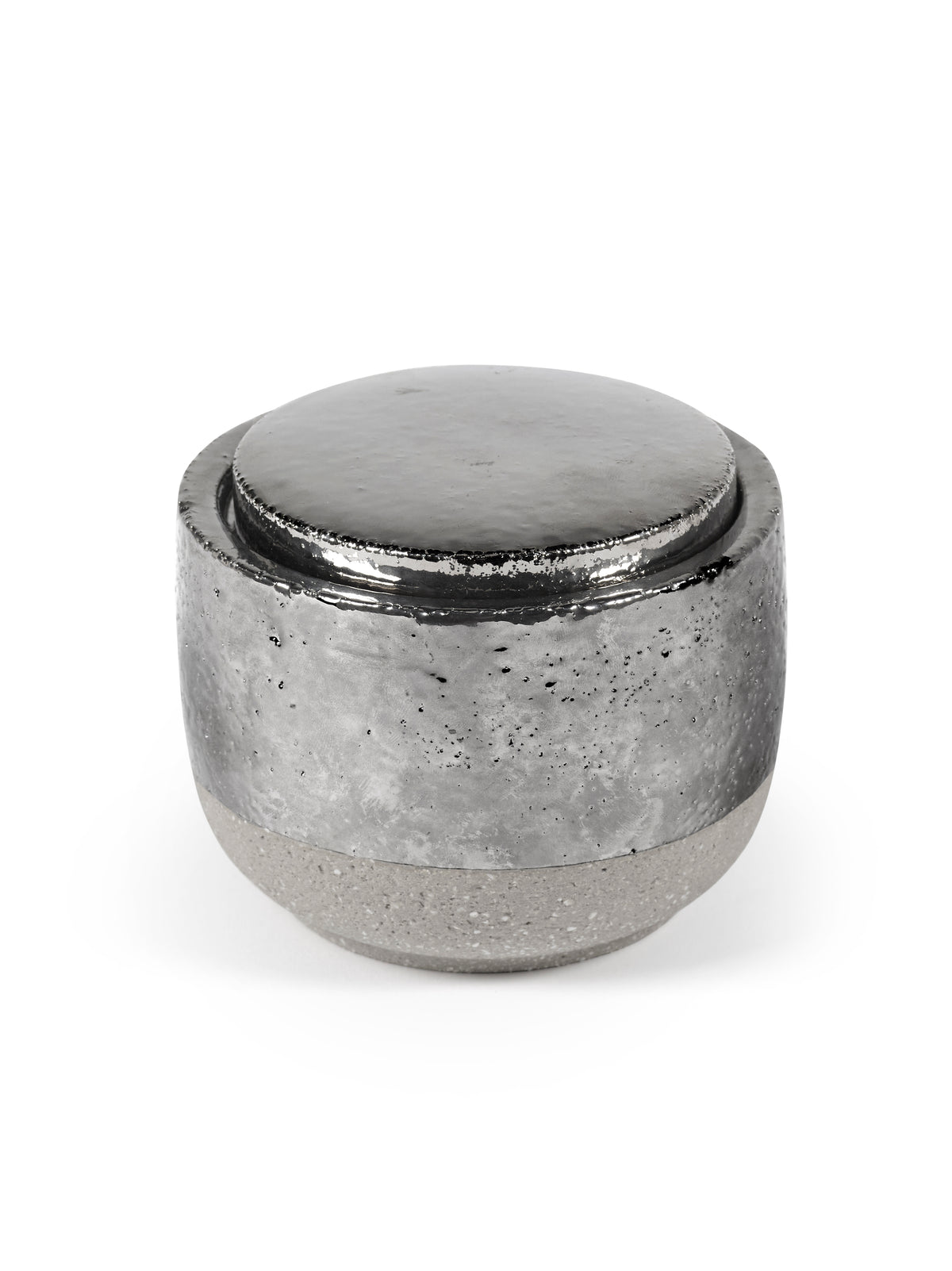 Candles Smoked Jasmine - Bougie D'ambiance - M - Cire De Soja Et Paraffine - Argent