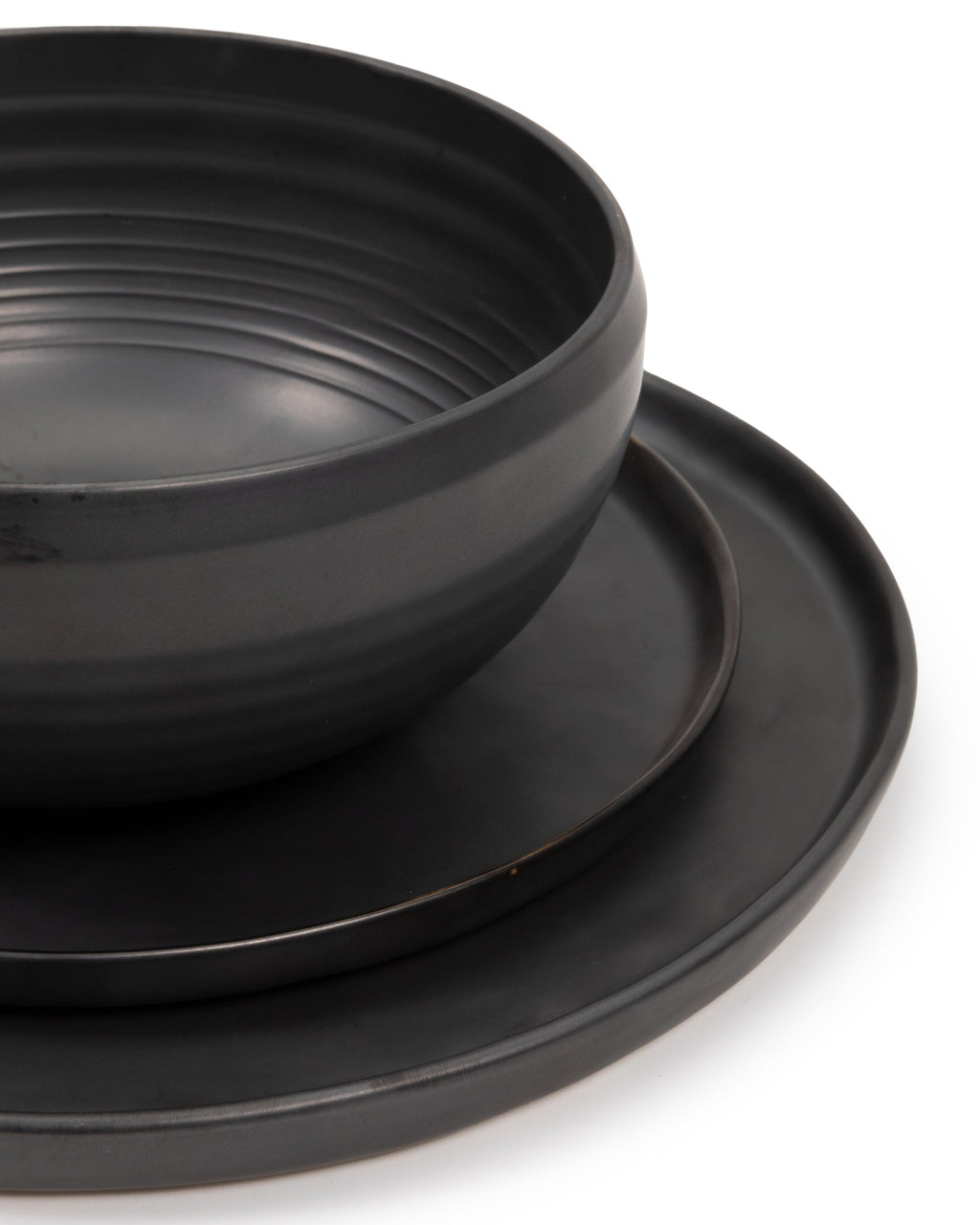 Pure - Assiette - M - Grès - Noir