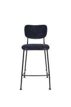 Benson 64,5 Cm - Tabouret De Bar & De Comptoir - Tissu - Bleu Foncé