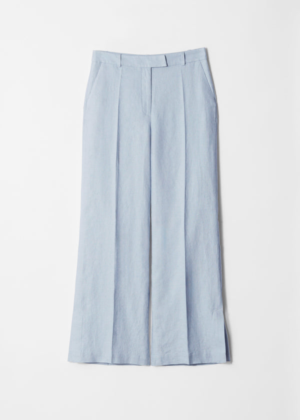 Es Carly Pantalón Lino - Azul