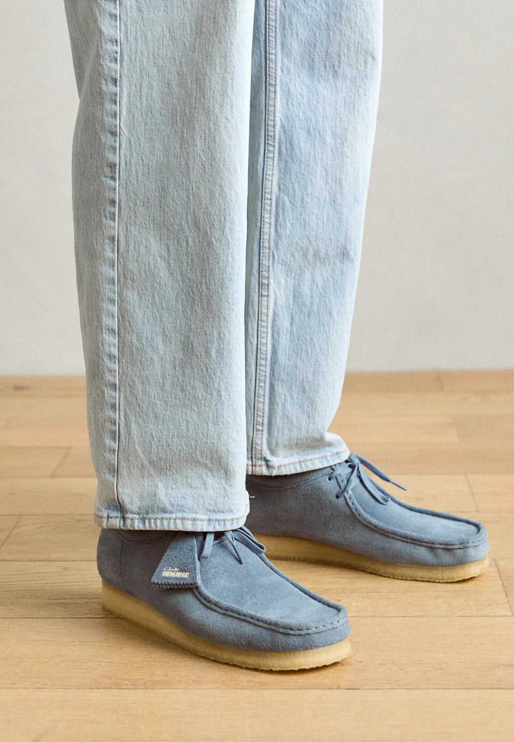 Wallabee - French Blue Suede - Hombre