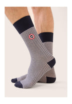 Pack De 3 Calcetines De Media Caña Marineros De Algodón - Marino Acero