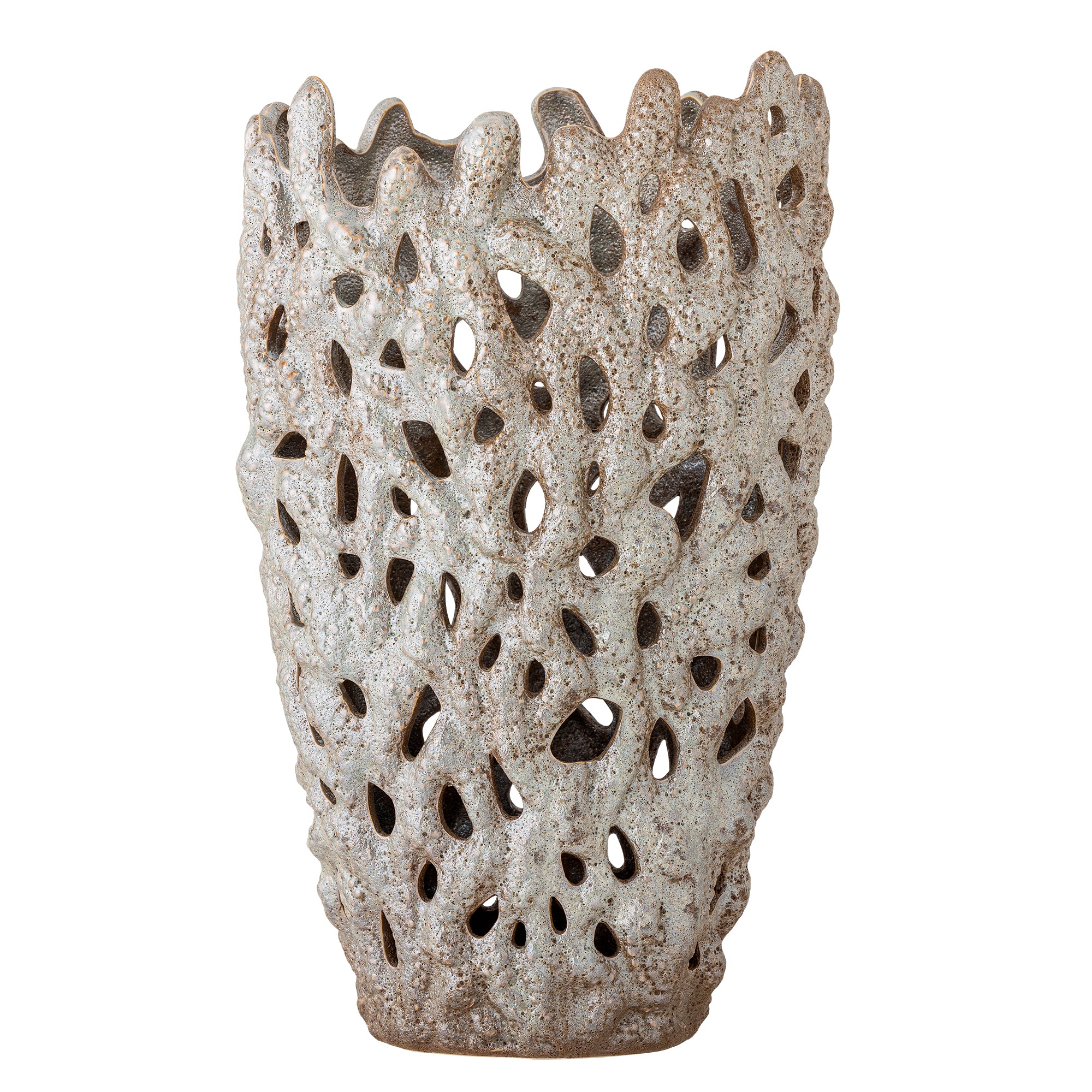 Eunice - Vase Déco - Blanc - Grès