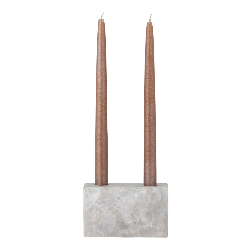 Magie - Set of 4 Candle Holders - White - Marble