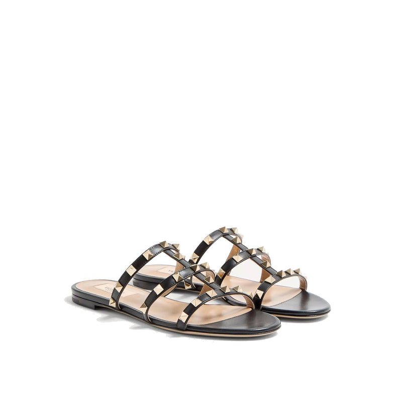 Sandales - Valentino Garavani Rockstud Low Slide - Black