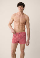 Caleçon À Rayures Rouges En Coton - Jacques Rayures Rouge