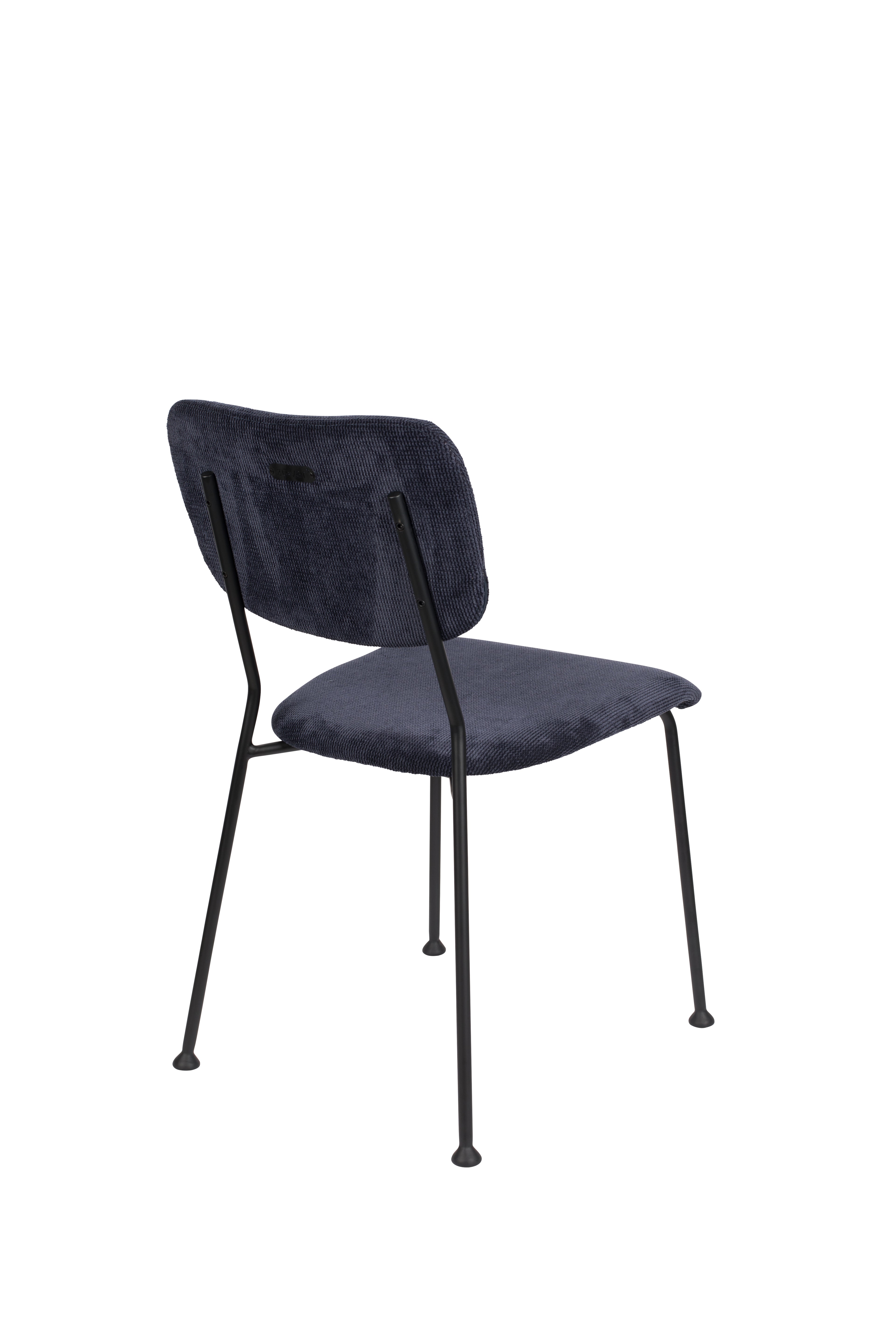 Benson - Dining Chair - Fabric - Dark Blue