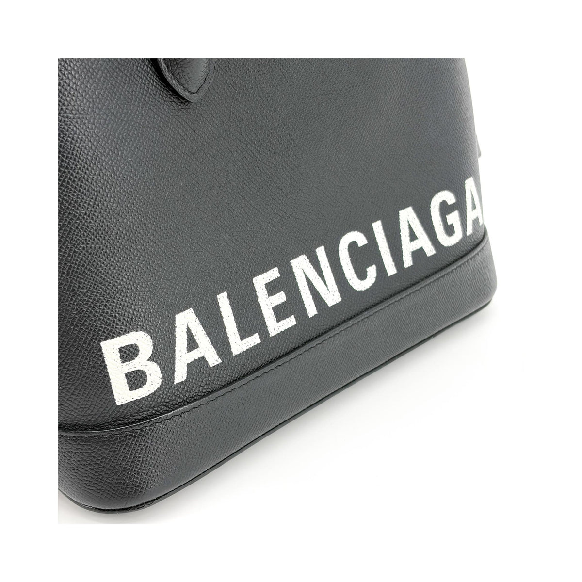 Sac À Main Balenciaga Logo Ville Medium Cuir - Noir