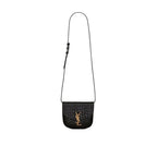 Saint Laurent - Kaia Croco Crossbody Bag - Women - Black