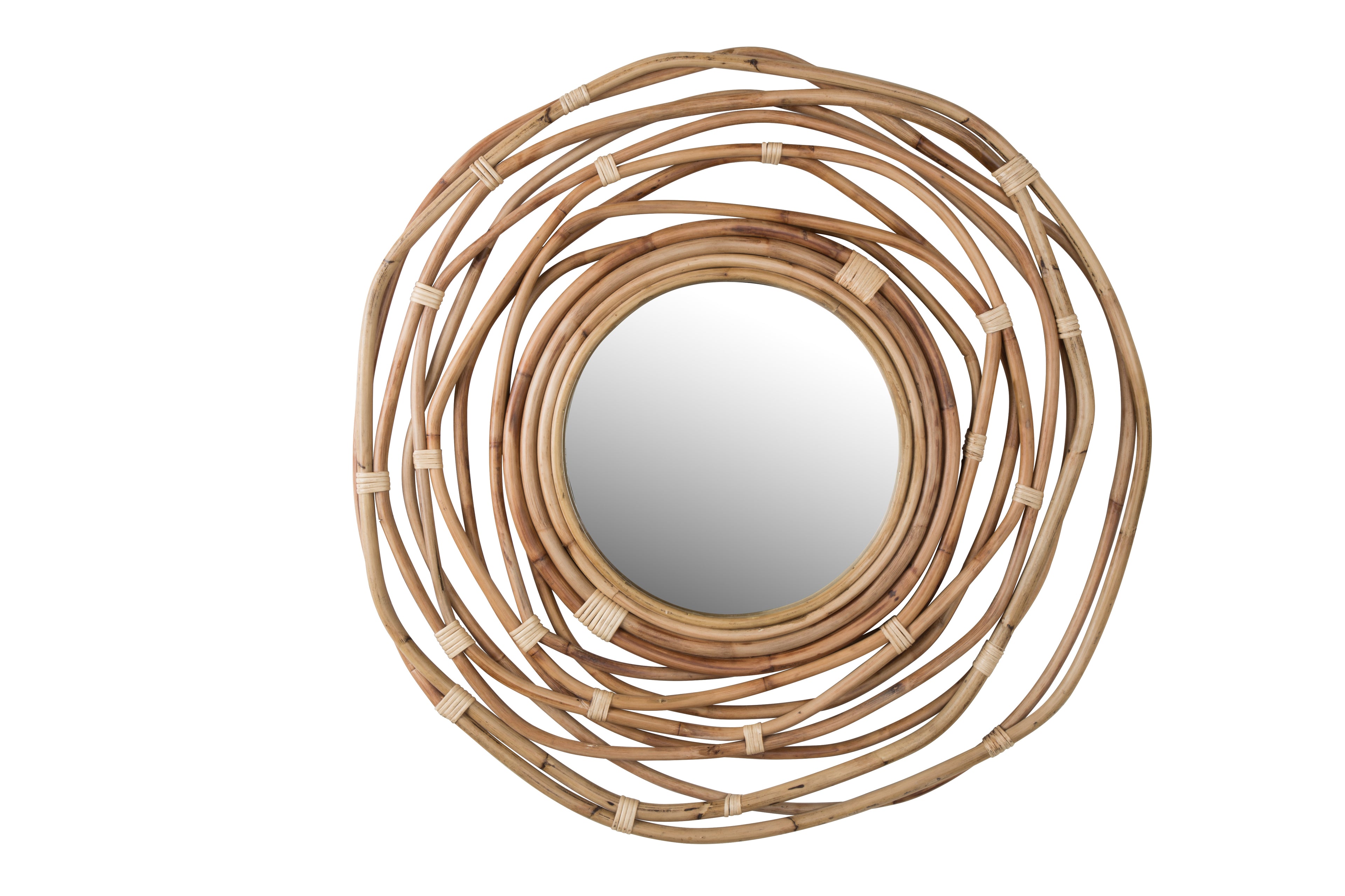 Kubu - Mirror - Rattan - Brown