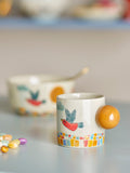 Colorine - Set of 6 Cups - Multicolour - Stoneware