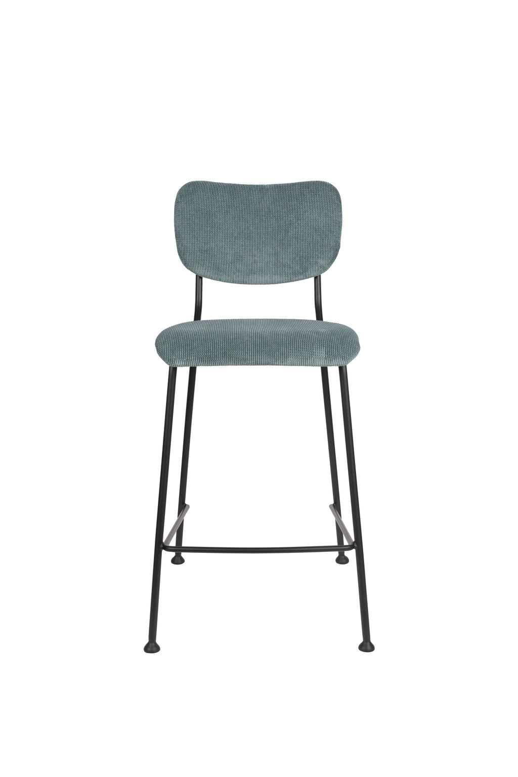 Benson 64.5 Cm - Bar & Counter Stool - Fabric - Grey/Blue