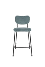 Benson 64.5 Cm - Bar & Counter Stool - Fabric - Grey/Blue