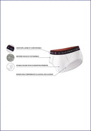 Lot De 3 Slips En Coton - Slips Bleu Marine Blanc Rouge