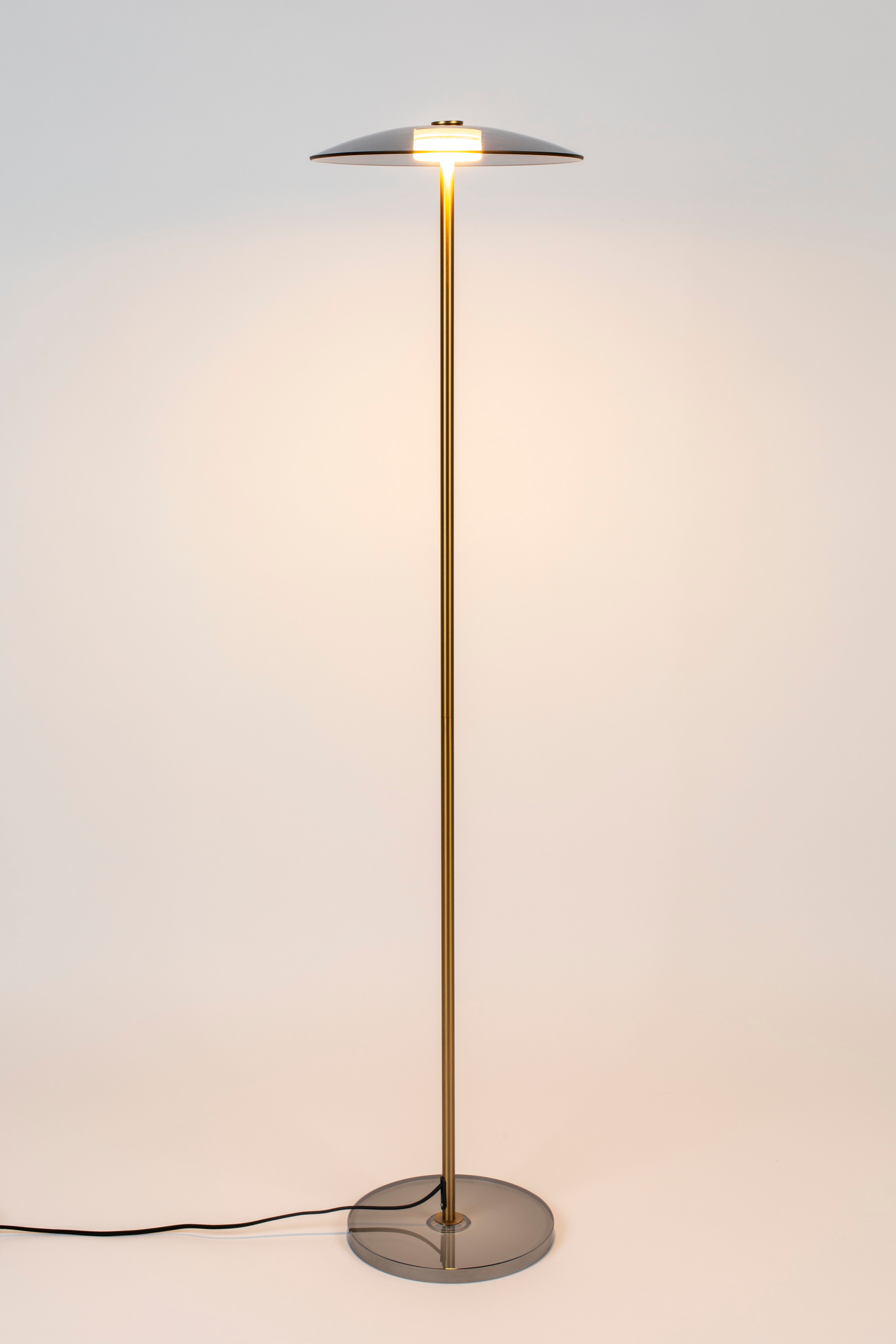 Float - Floor lamp - Tempered glass - Gold