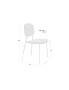Roos - Dining Room Chair - Metal - Warm Beige