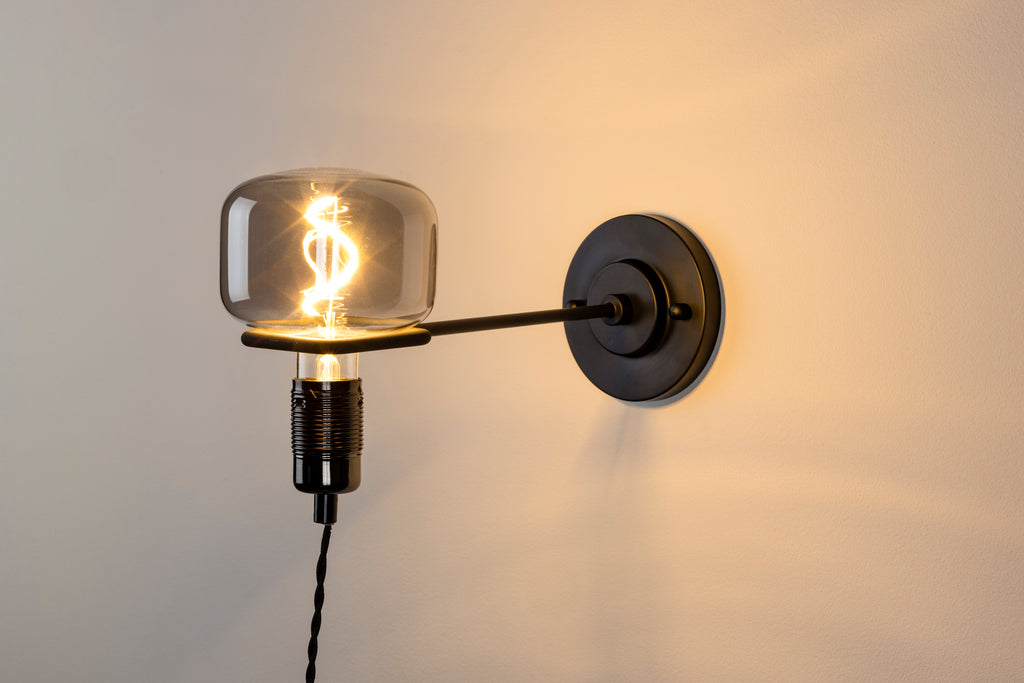 Hazy - Wall Light - Glass - Black