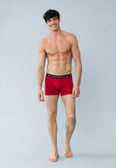 Lot De 3 Boxers En Coton - Boxers Bleu Marine Blanc Rouge