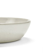 Out Of Lines - Lot De 2 Assiettes Creuses - S - Grès - Blanc Cassé