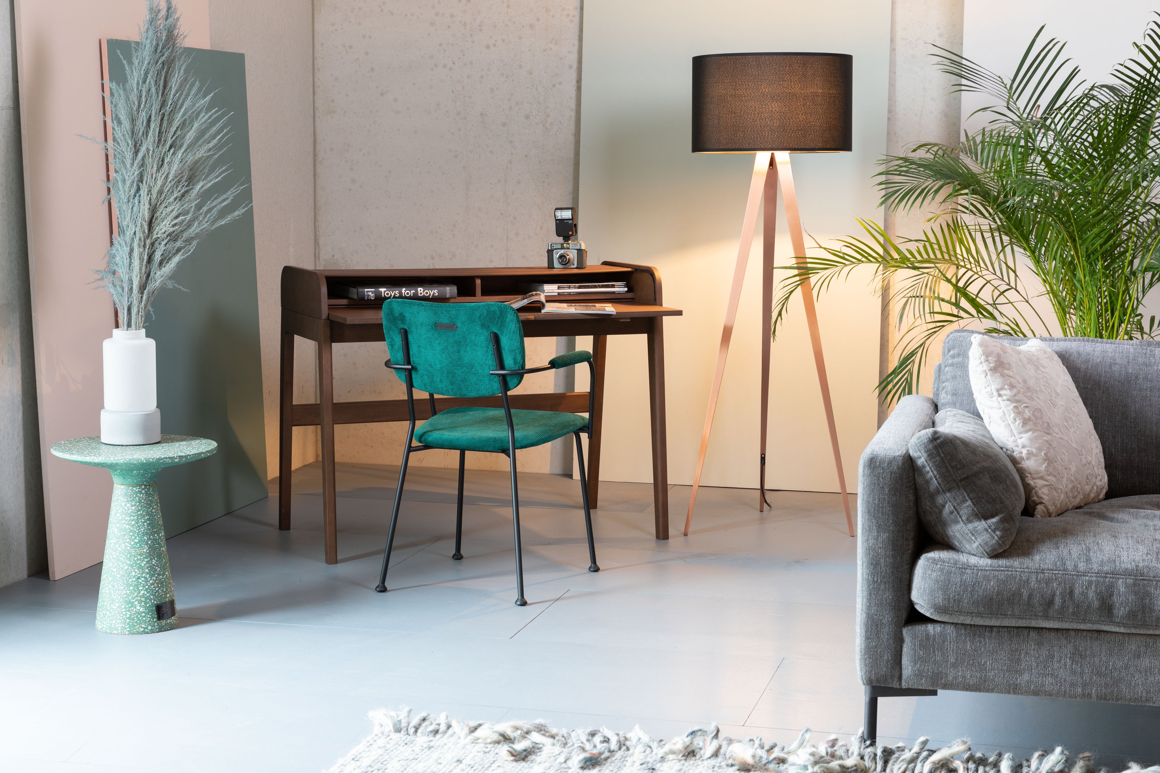 Victoria - Table D'Appoint - Terrazzo - Vert