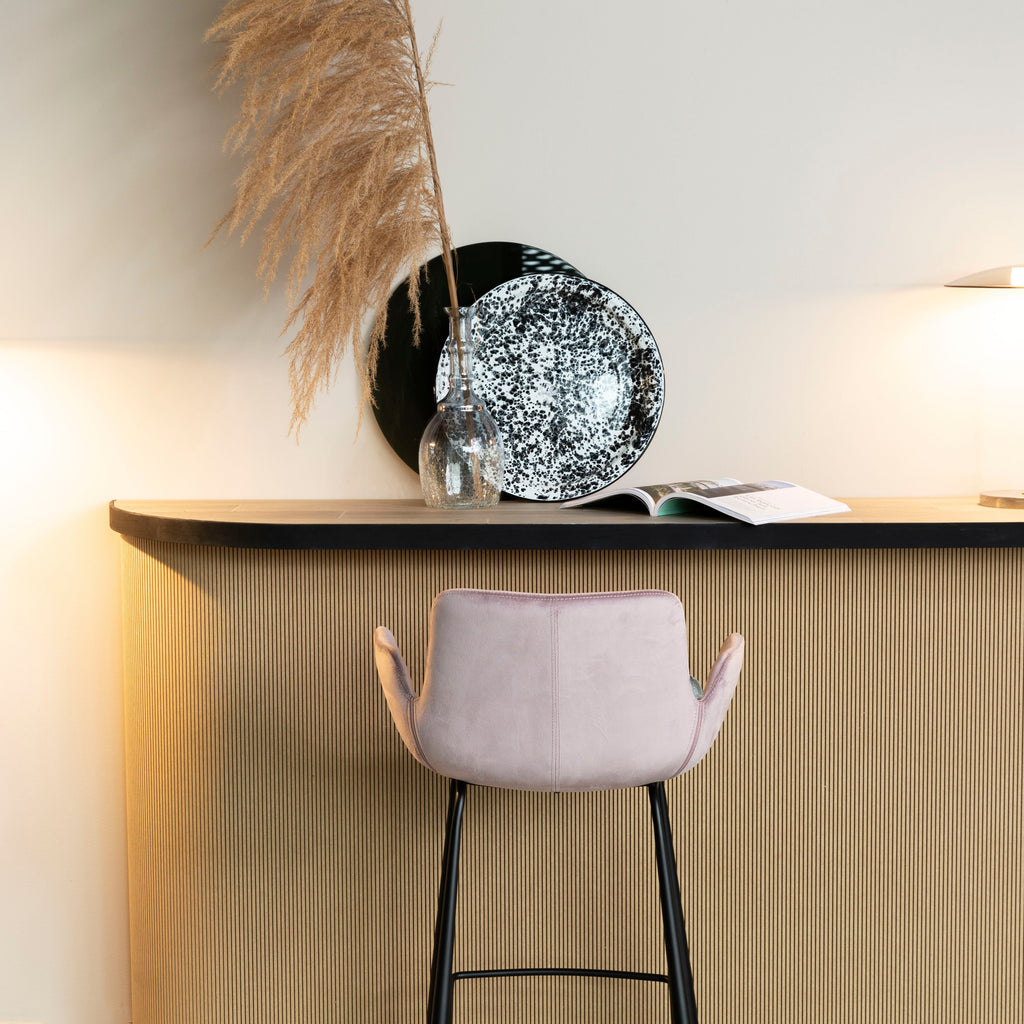 Brit - Bar & Counter Stool - Polyester - Pink