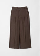 Pantalón Es Carly Pantalón Lino - Marrón - Mujer