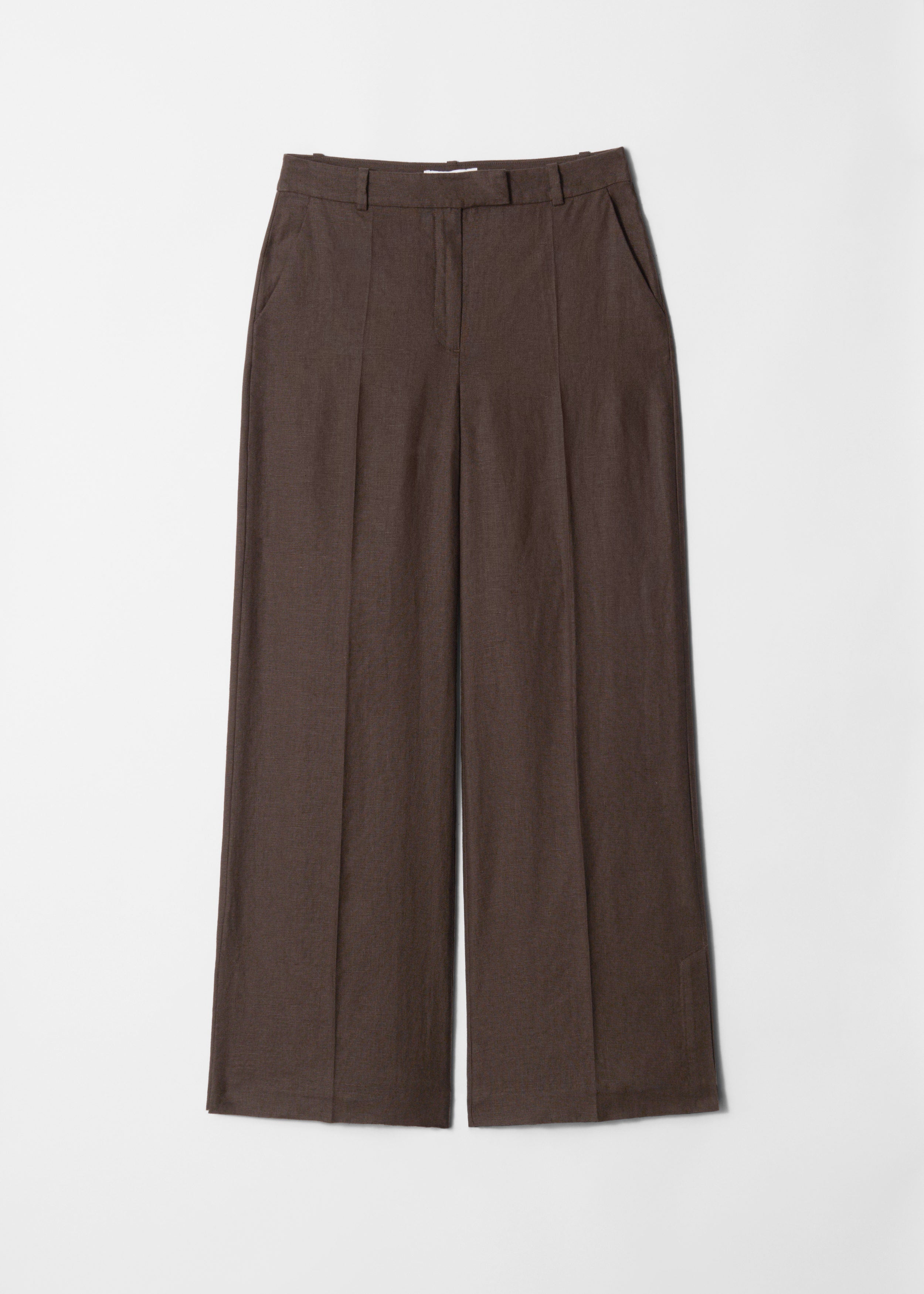 Pantalon Es Carly En Lin - Marron