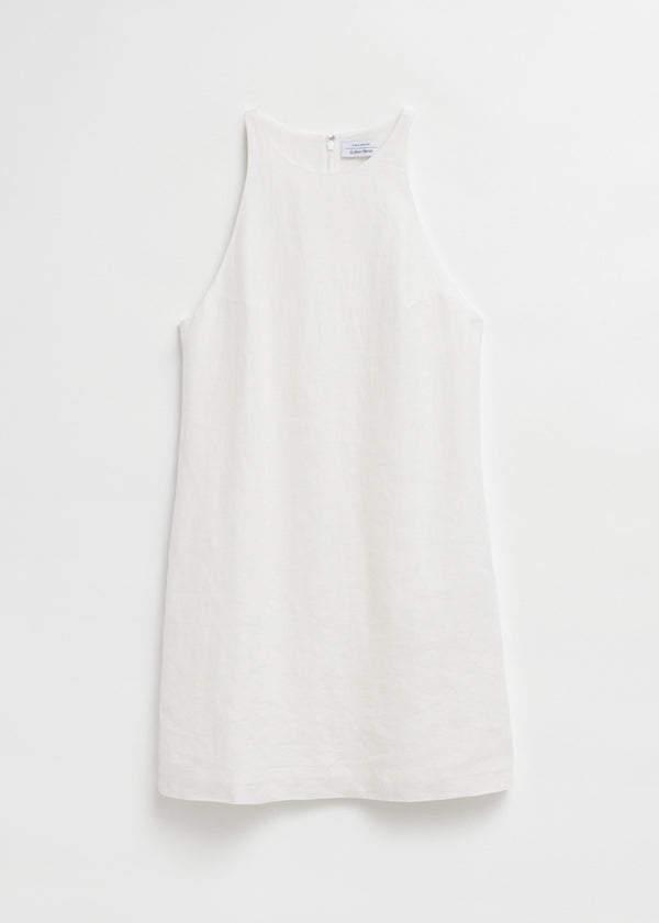 Vestido de lino Pa Kitty - Blanco