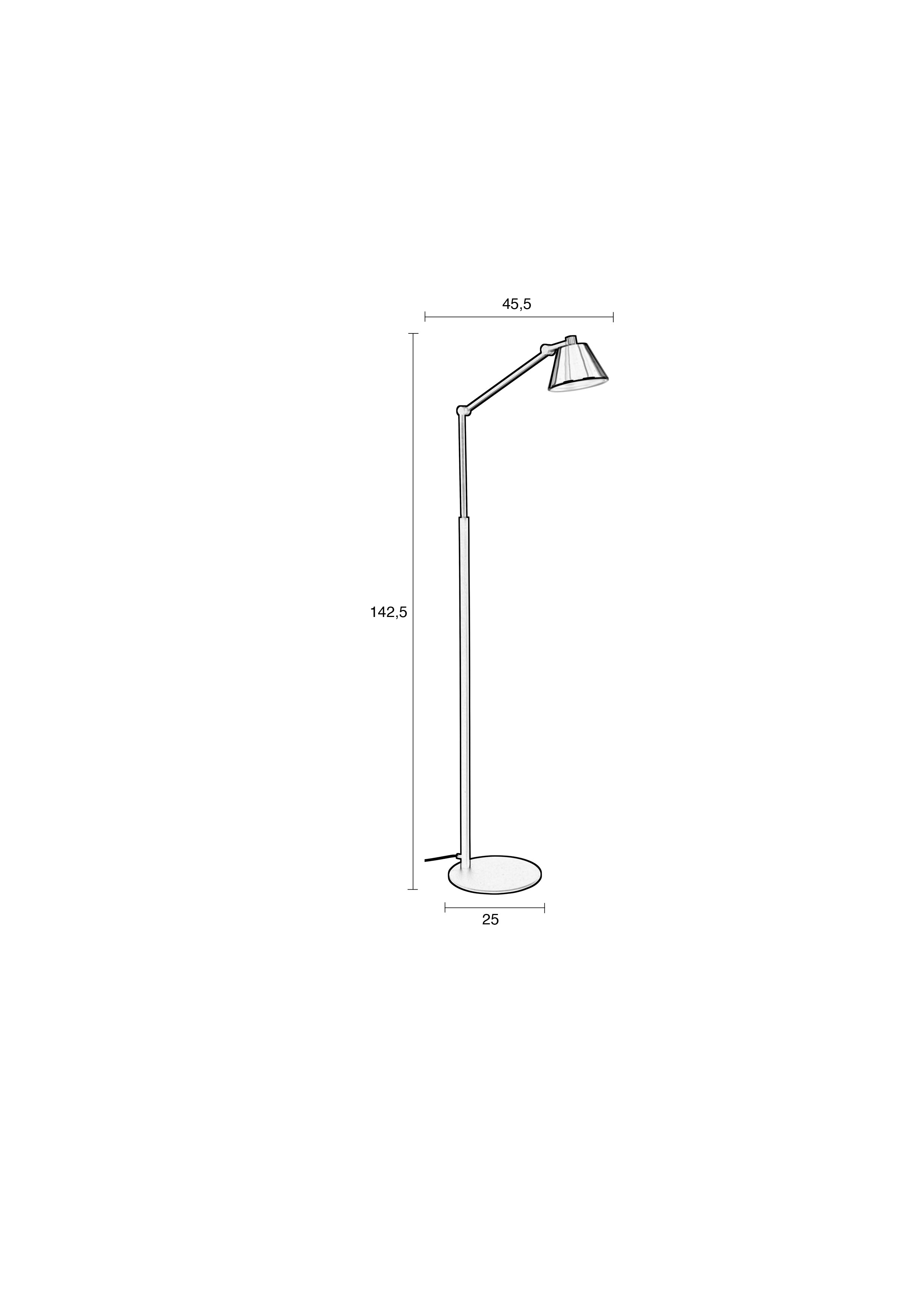 Lub - Floor lamp - Iron - Black