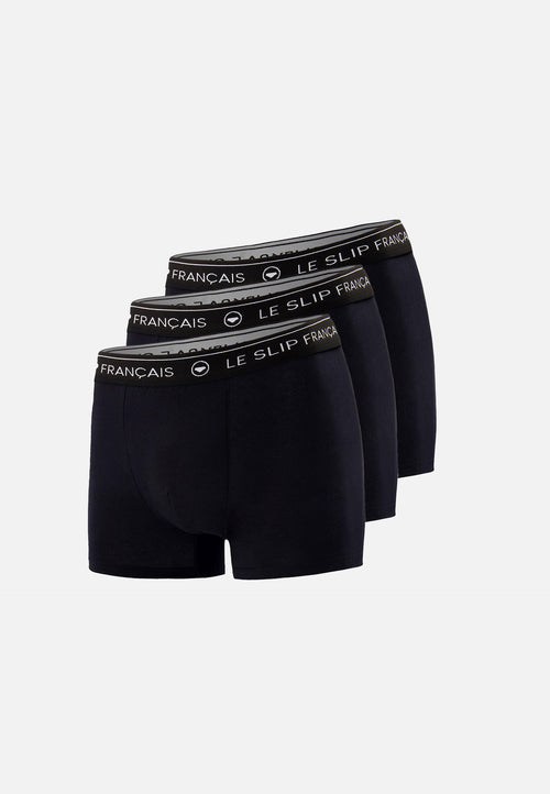 Lot De 3 Boxers Noir En Coton - Boxers Noir