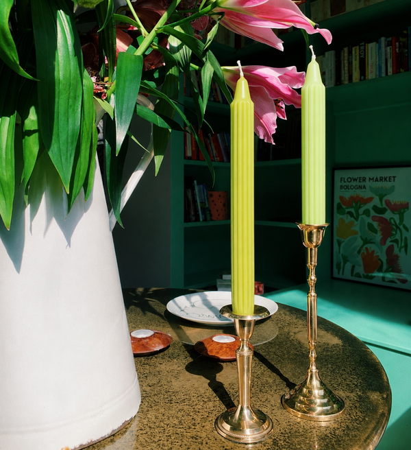 Olive Candles - Set Of 2