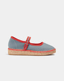 Espadrilles Peonia Gris Oscuro-Rojo
