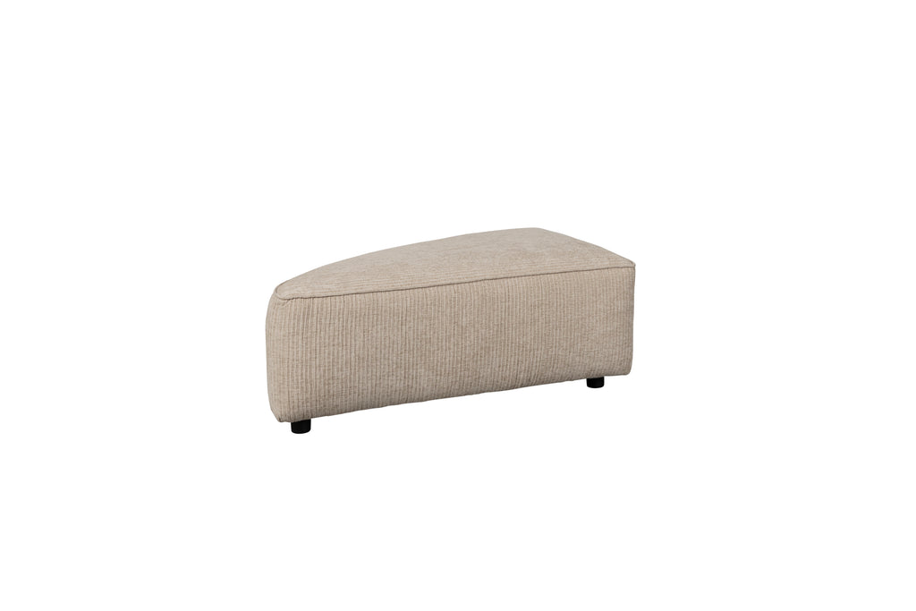 Hunter - Élément de canapé Pouf Pie gauche - Tissu - Sable