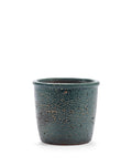 Glazed Shades - Pot De Fleurs - M - Terre Cuite - Bleu