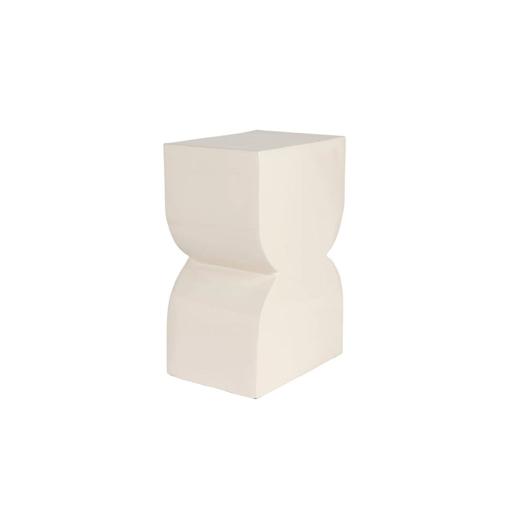 Cones - Side Table - Aluminum - Glossy Beige