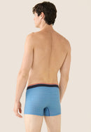 Lot De 3 Boxers En Coton - Trio De Boxer Redoutable Marine Bleu Turquoise Marius Arlequin Denim Délavé