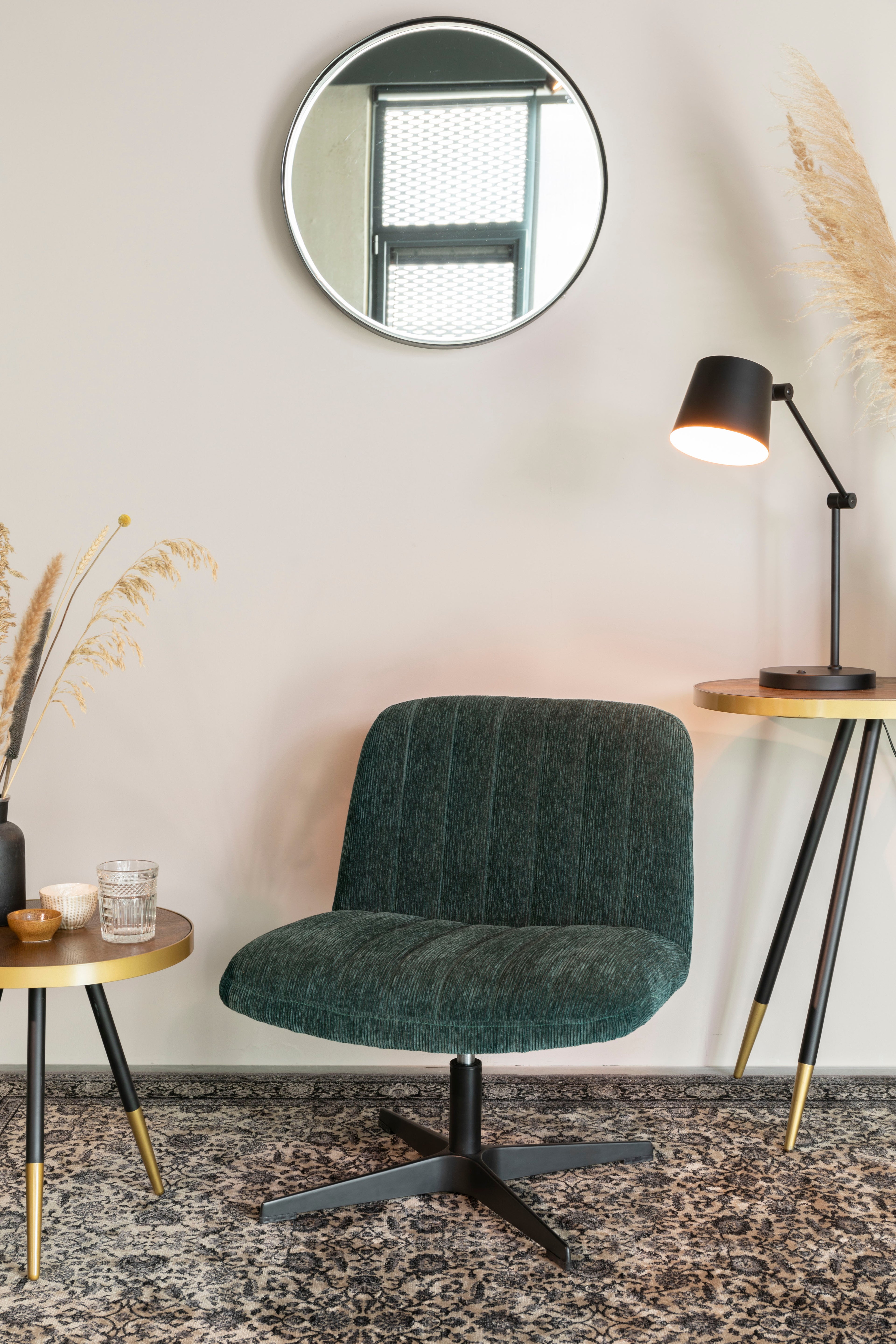 Belmond Rib - Lounge Chair - Fabric - Green