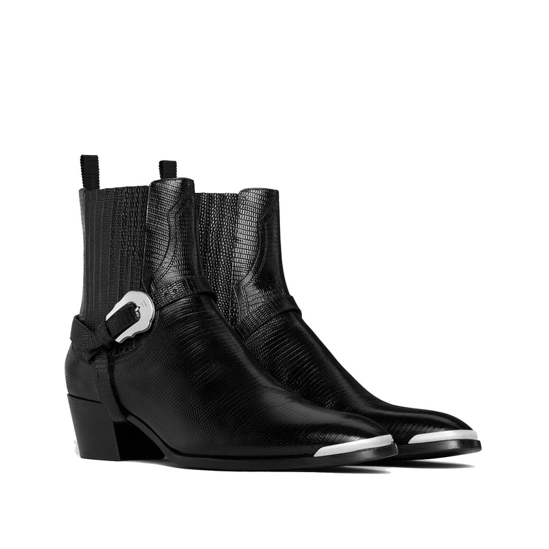 Bottes Celine Western Chelsea Isaac Harness - Black - Homme