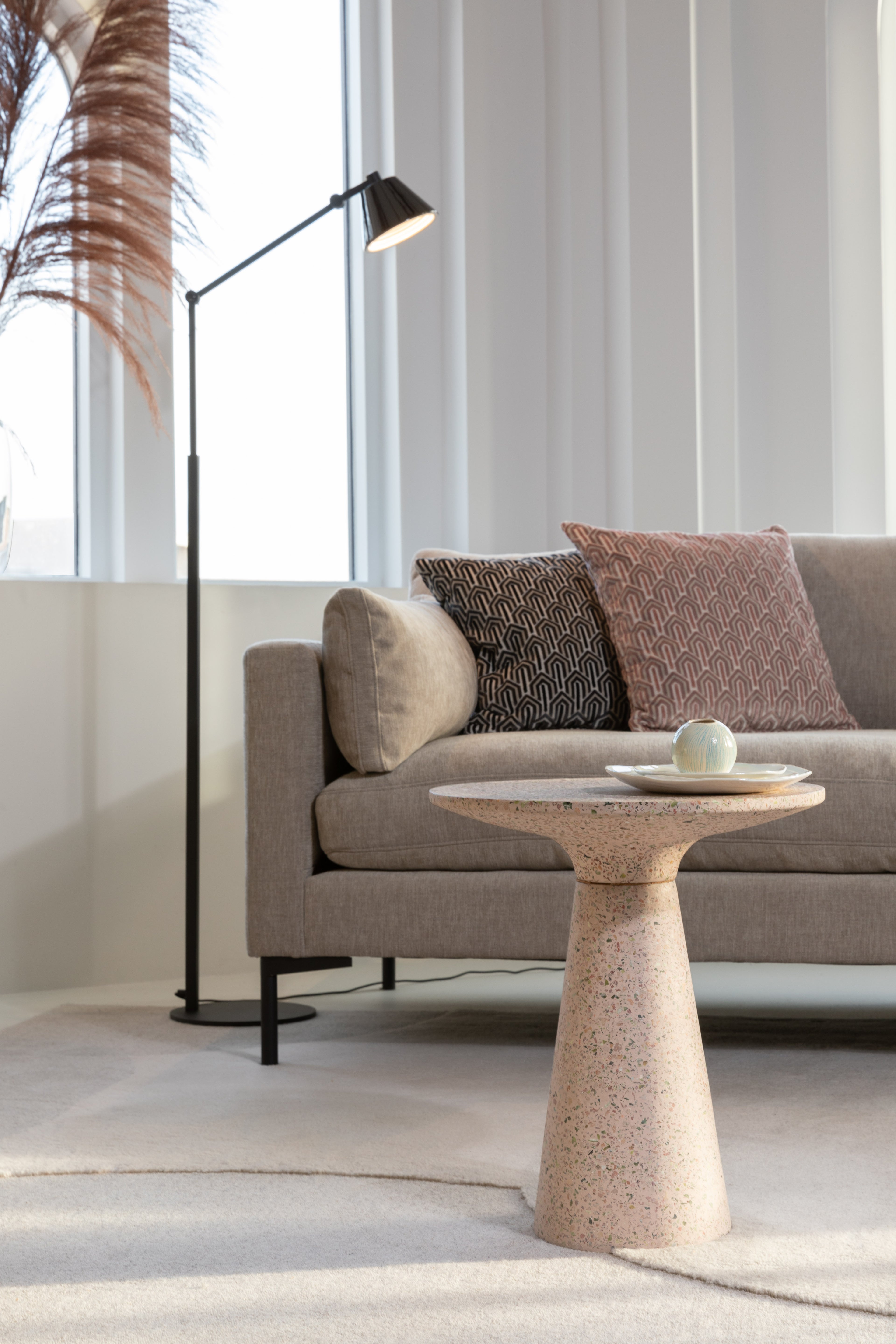 Victoria - Table D'Appoint - Terrazzo - Rose