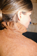 Lou Velvet Camel Overshirt