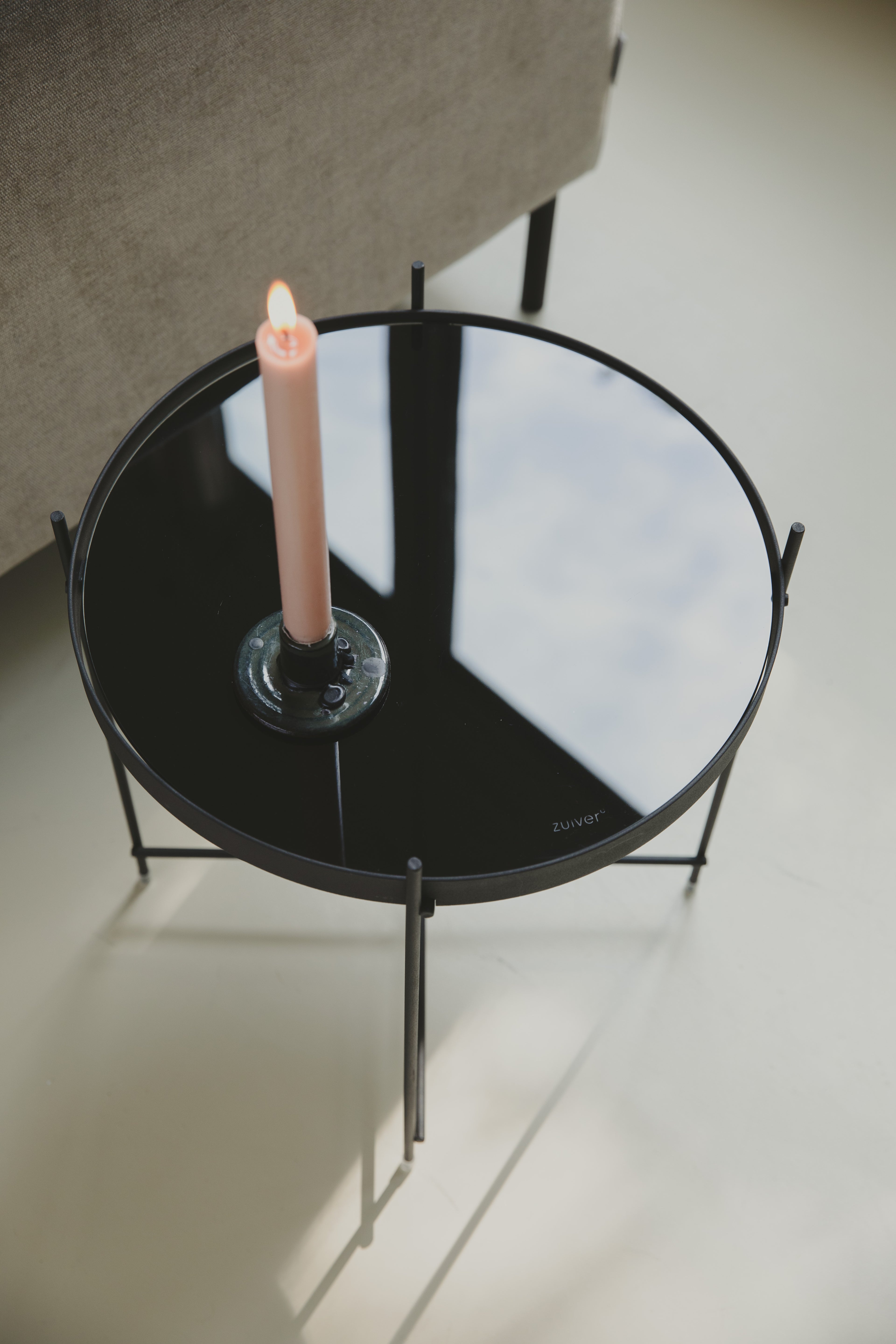 Cupid S - Table D'Appoint - Verre - Noir